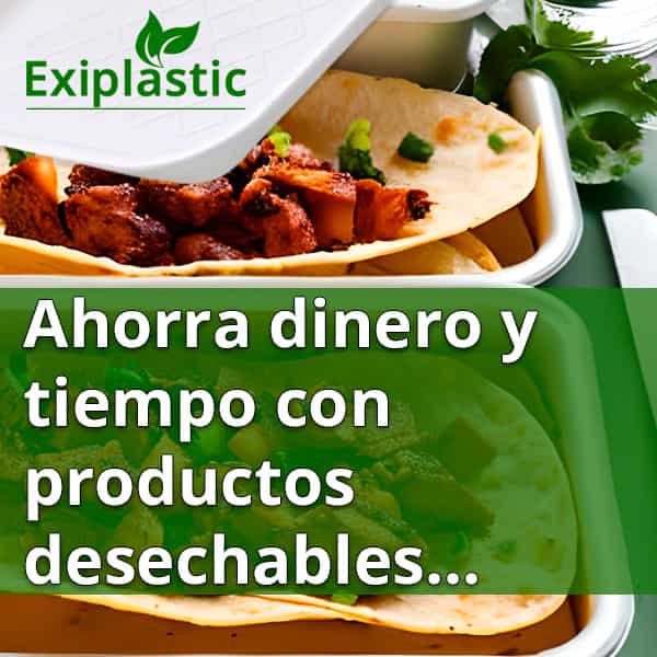 Ahorra con productos desechables.